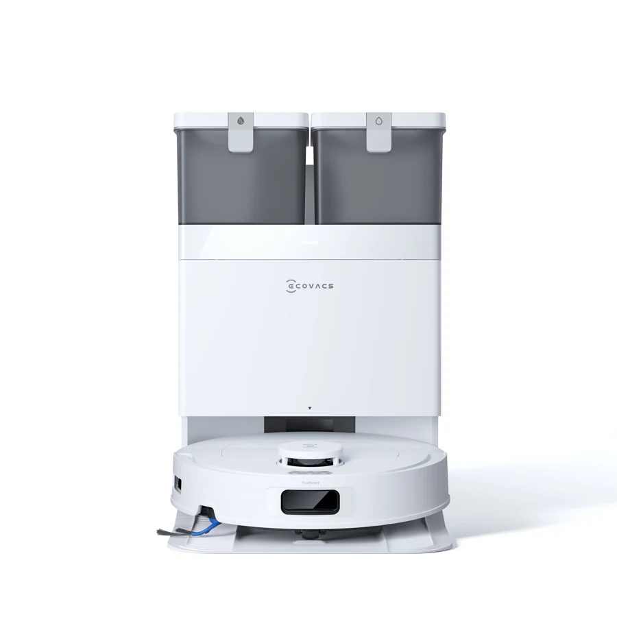 科沃斯 DEEBOT N50 掃拖機器人與白色基座官方商品圖